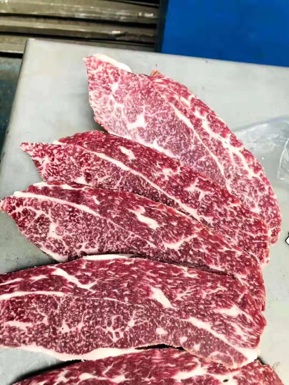 秒发澳洲1265厂和牛4斤m7 肋背肉上脑盖2000克烤肉清真雪花【图片