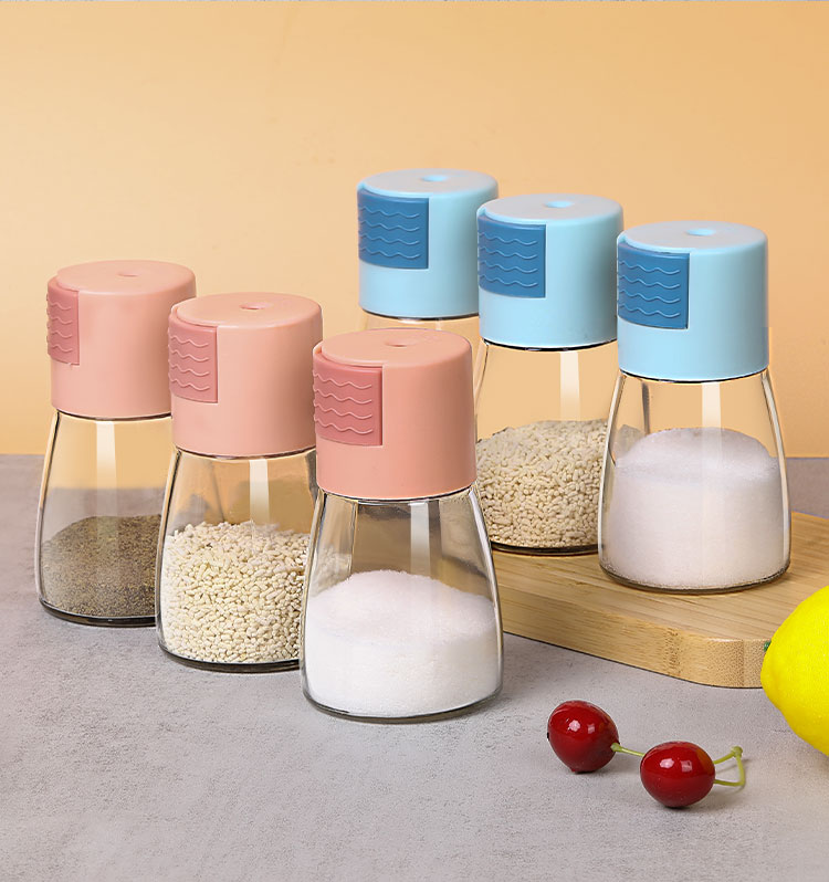 定量盐瓶定量调味罐控盐瓶味精调料盒组合套装家用厨房调料罐盐罐调料