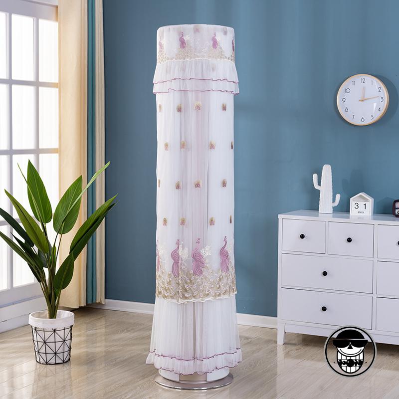 空调罩柜机格力开机不取圆形防尘罩套23p匹简约立式圆柱奇异花卉米