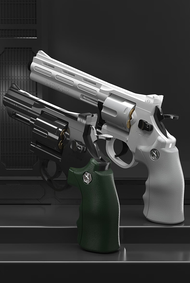 迪士尼disney 连发左轮手抢软弹儿童玩具枪双动金属合金枪r8蟒蛇砸