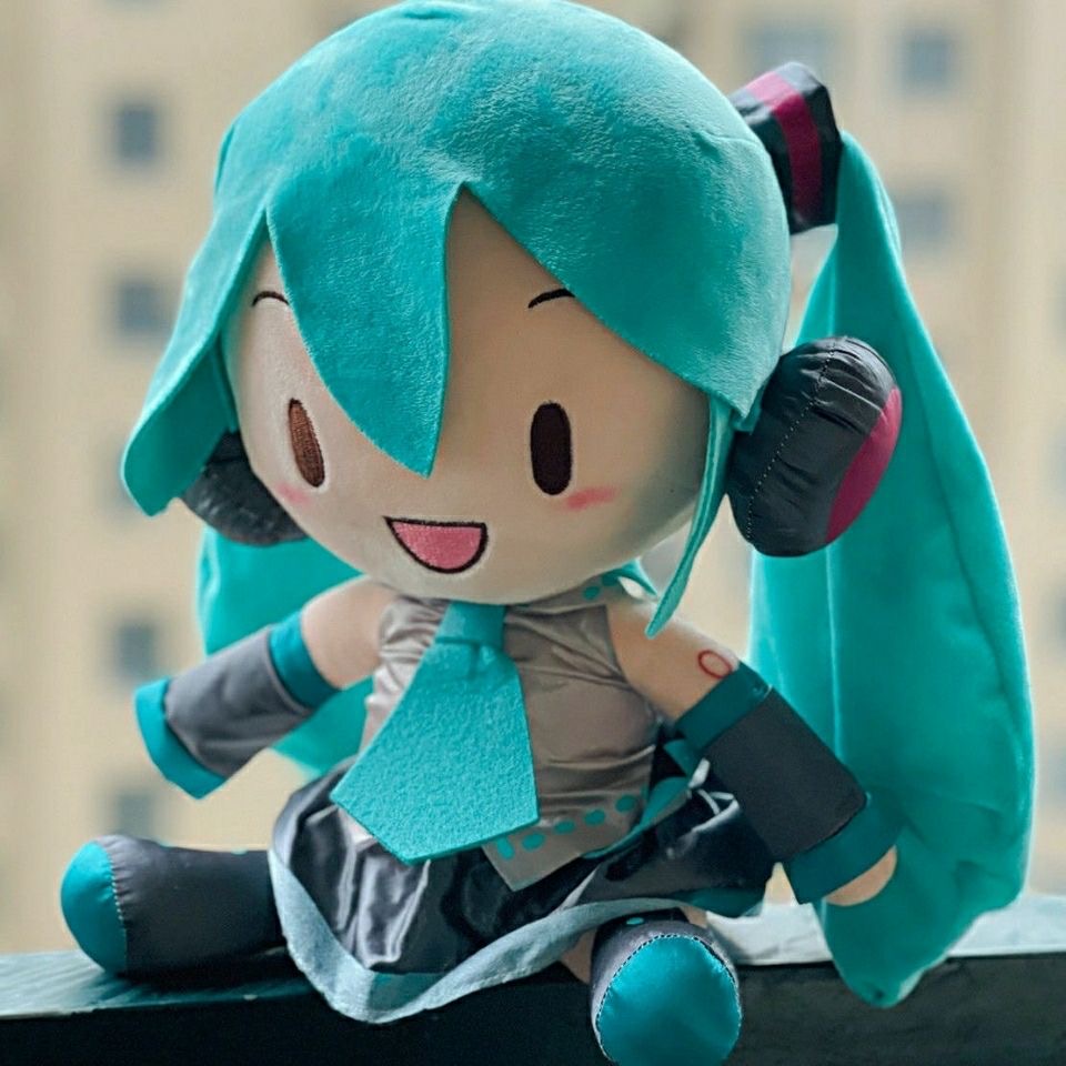 初音fufu未来玩偶现货世嘉 sega preciality 蝴蝶结可爱毛绒抱枕女孩