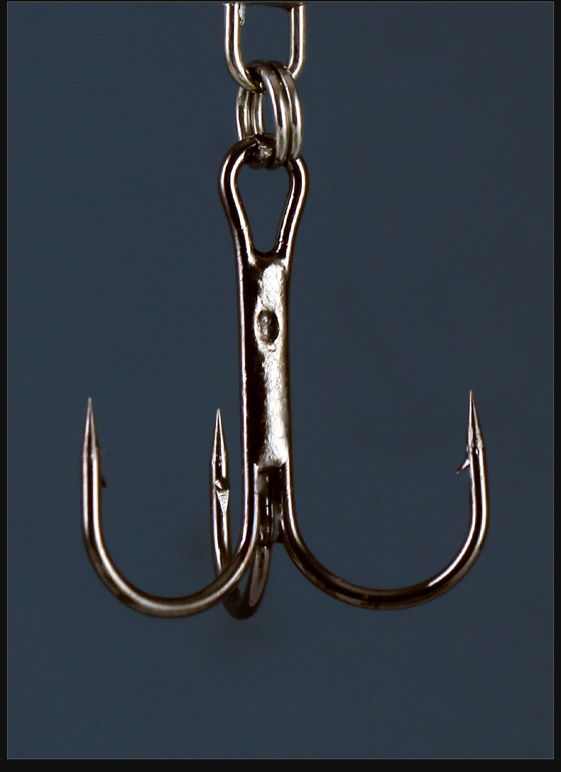 2022新款bkk铅头钩锚鱼专用路亚铁板三本钩毛坯血槽双钩远投岸抛探鱼