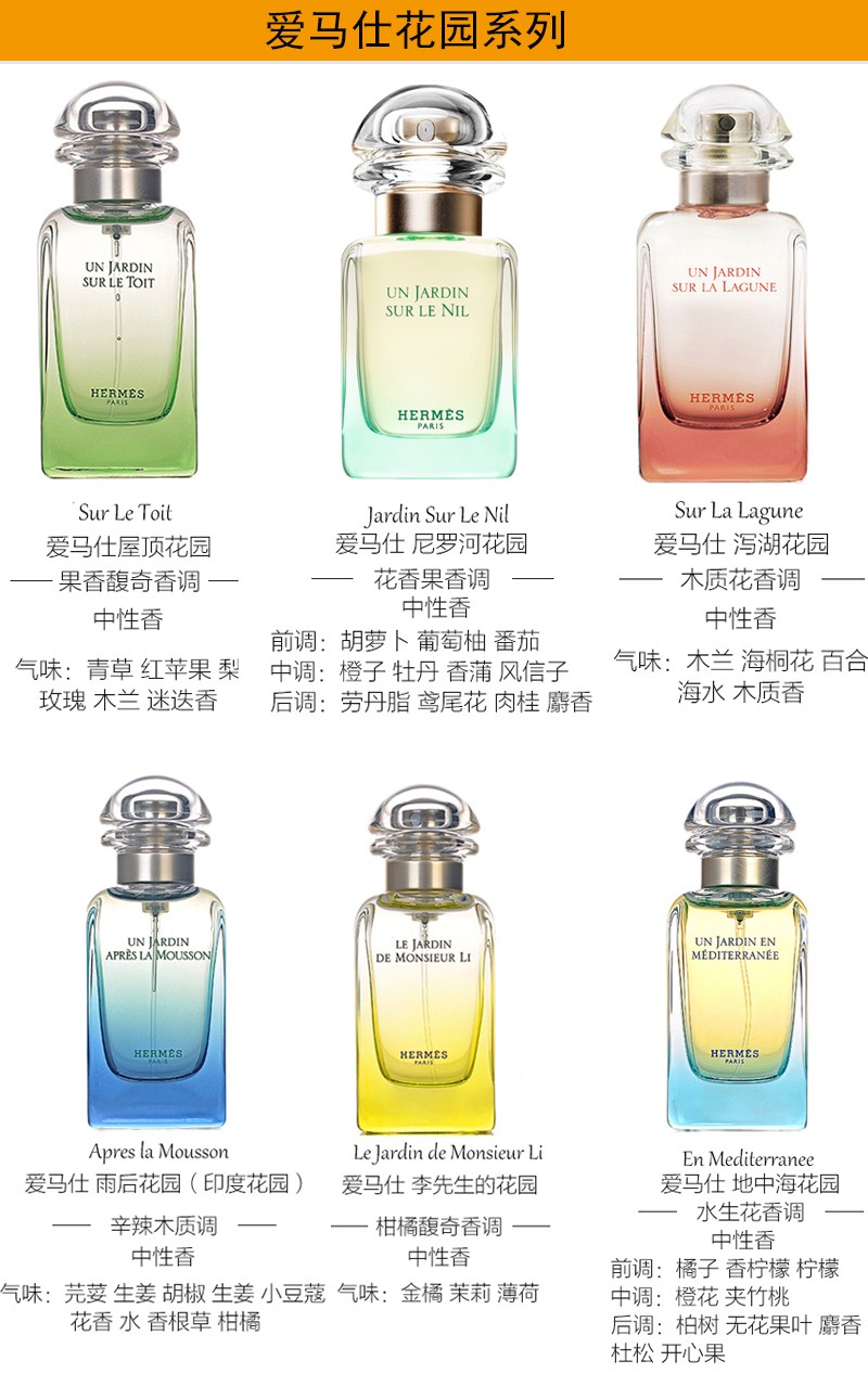 爱马仕 Hermes 爱马仕香水李先生的花园中性男女士淡香生日礼物100ml 图片价格品牌报价 京东