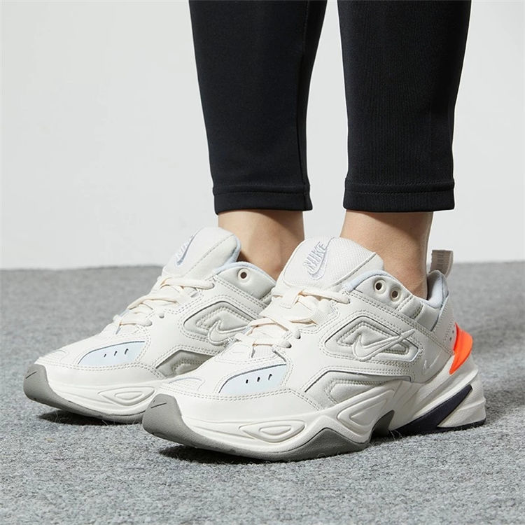 老爹鞋m2k白橙莆田纯原运动鞋男女情侣鞋减震跑步鞋 白橙 36【图片