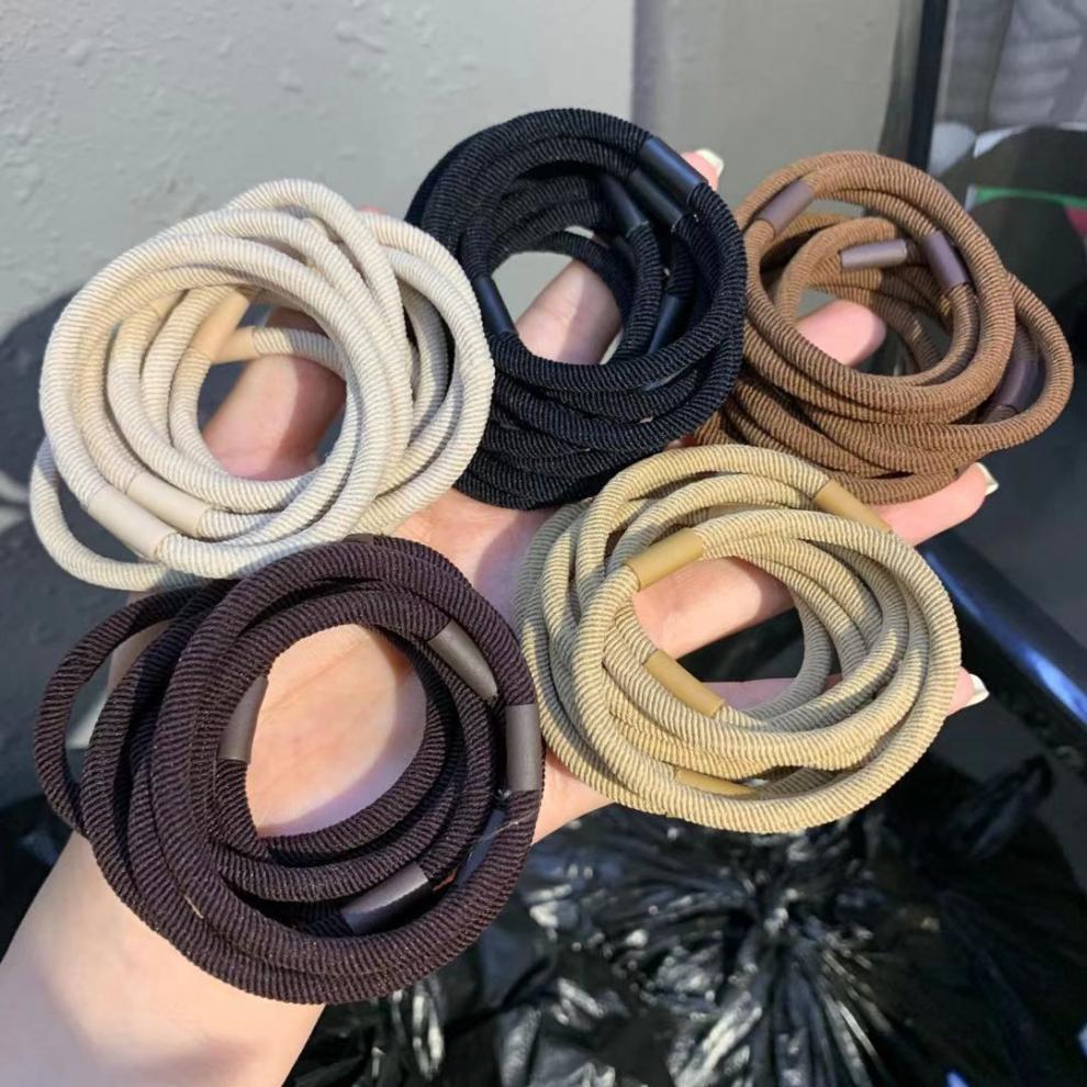橡皮筋头绳大人发圈日韩系橡筋扎头发质量好扎高马尾的皮筋女粗色简约