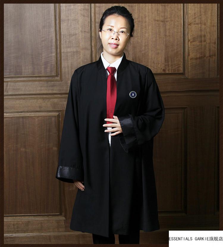 garkie律师袍女装男装律师服出庭工作服装律协标准制服职业装徽章领带