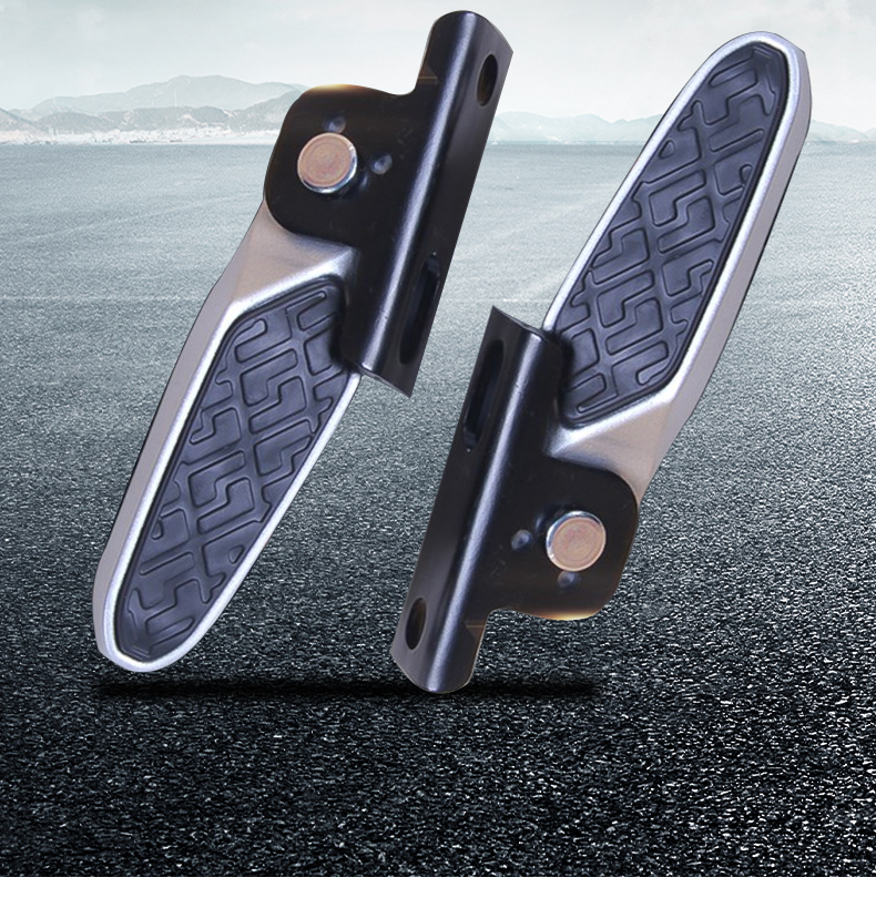 适用于电动车脚蹬小龟王折叠铝合金脚踏板搁脚爱玛雅迪电摩托通用配件