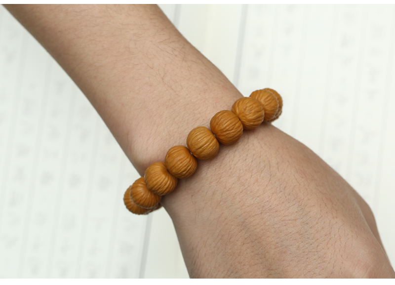 碧家猴头手串小核桃串拉丝猴王南瓜桩凤羽猴头文玩单圈手串男女京八棱