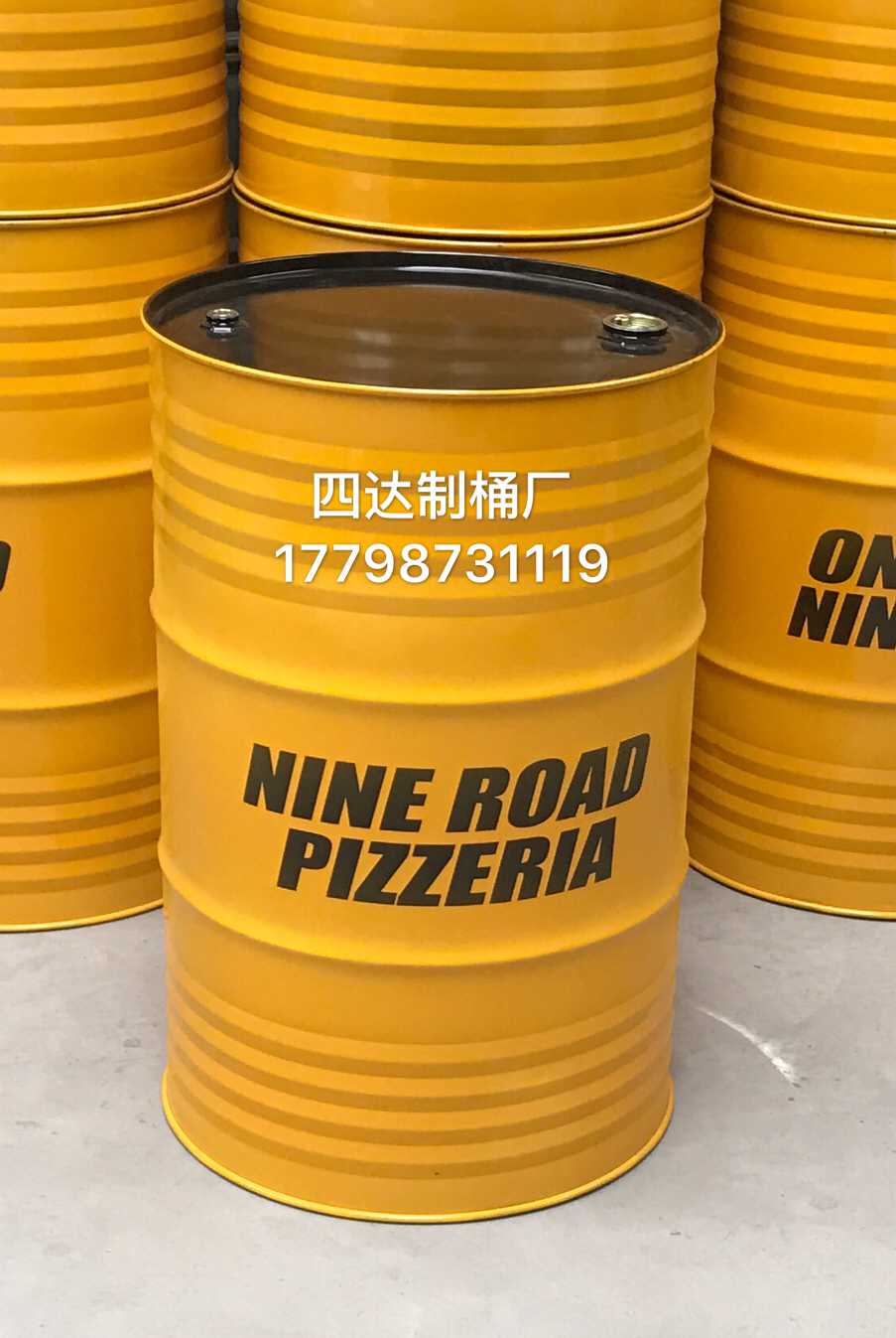 适配汽油桶全新黄色网红咖啡厅大铁桶户外活动摄影师道具改装汽车用品