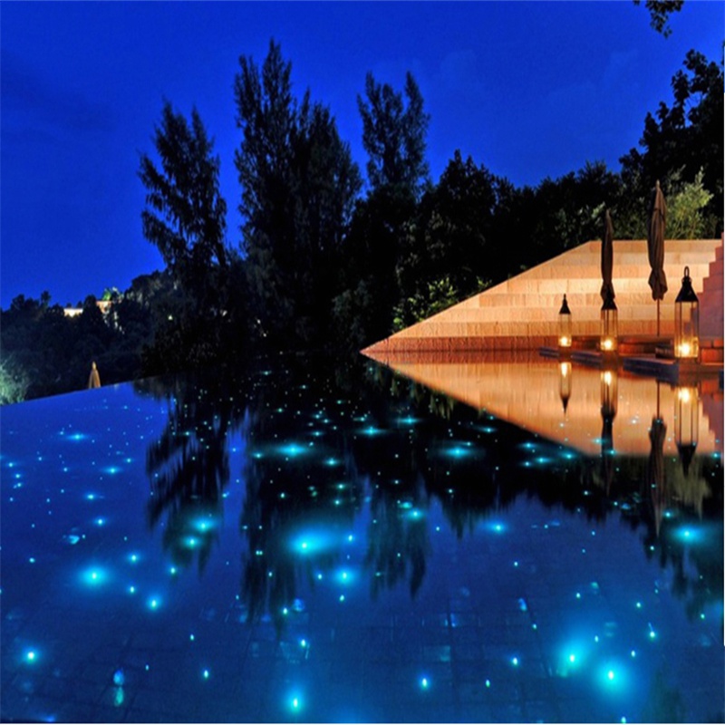 派钦黑皮塑料导光光纤尾部端点发光线高亮星空顶地埋游泳池水下光纤灯