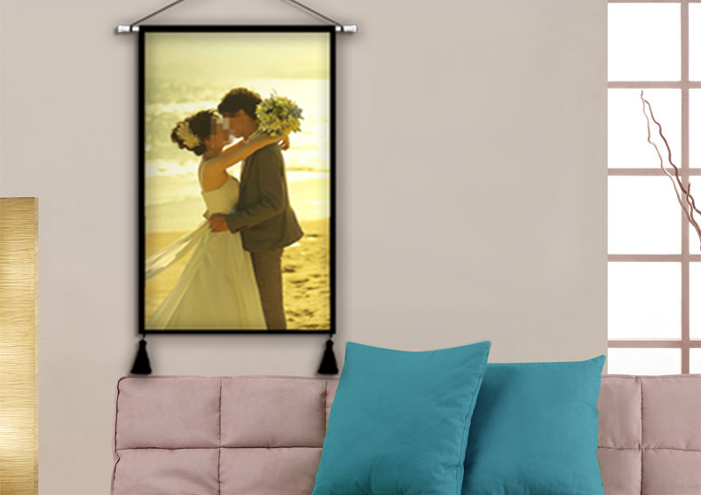 储瑾定制布艺挂毯diy毕业照艺术写真电表箱遮挡挂画婚纱照布画 08【宽