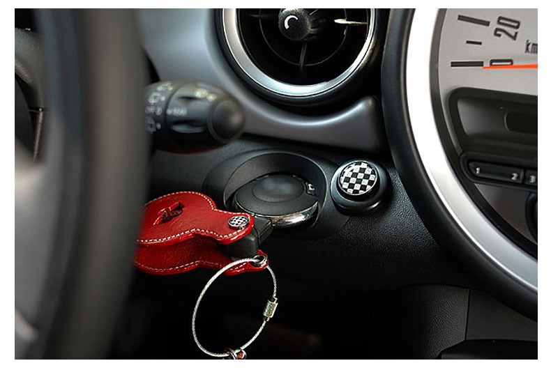 适用mini启动键装饰 适用于宝马迷你mini一键启动贴 启动按键装饰贴