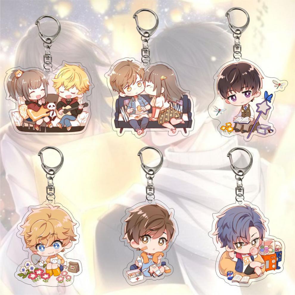 恋与制作人周边钥匙扣白起许墨李泽言凌肖动漫周边亚克力挂件饰1现货