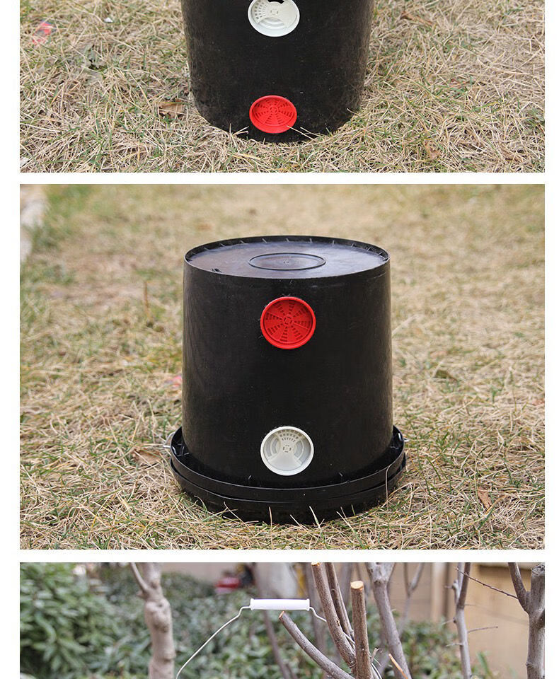 新品蜂蜜专用塑胶蜜蜂黑色蜜蜂箱养蜂箱全套桶诱蜂桶塑料桶圆桶塑 10