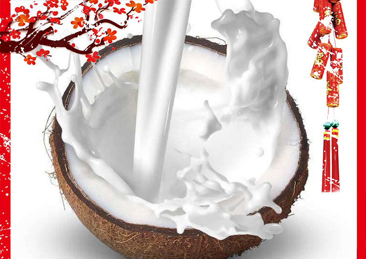 椰子姑娘生榨椰汁植物蛋白饮品310m白l蛋椰奶海南特产蛋品水 拍下4罐