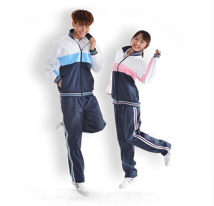 雾绡顺德区校服初中夏装套头t恤长裤夏季外套加棉通用休闲学生运动服t