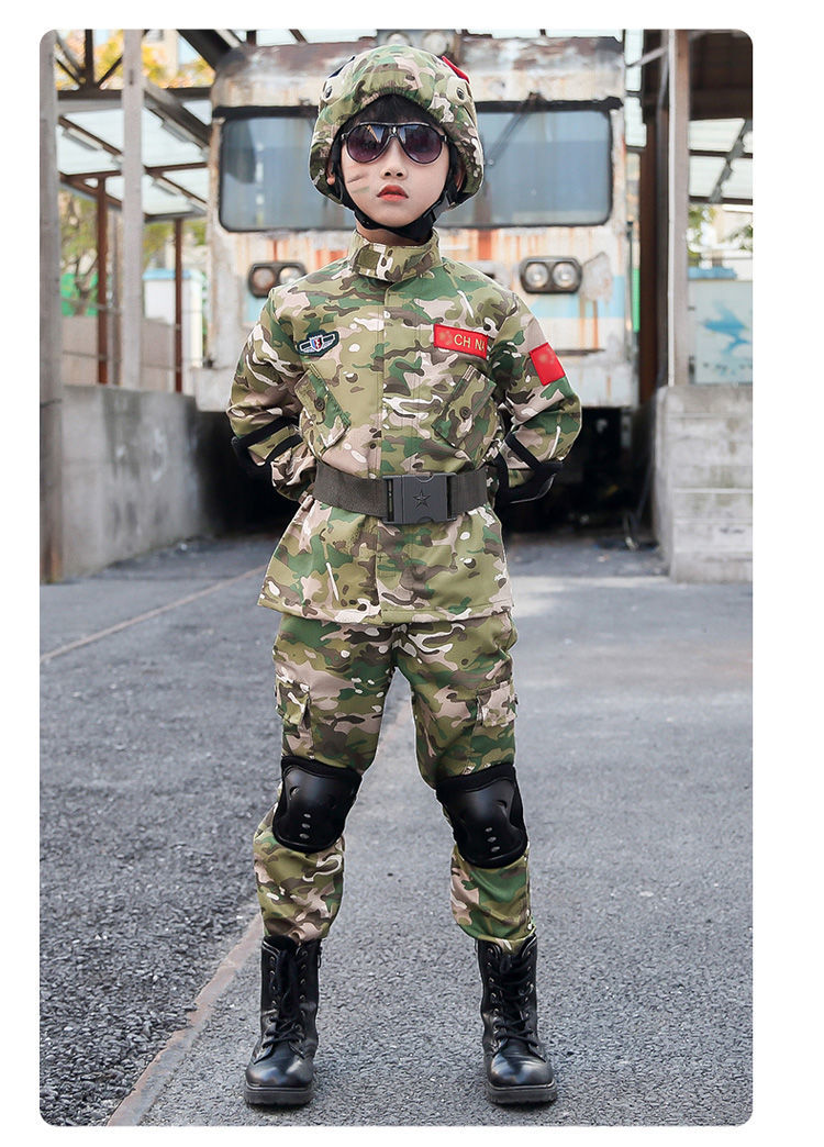 儿童特种兵装备防弹衣迷彩服套装小孩新年礼物男童特种兵军装夏令营