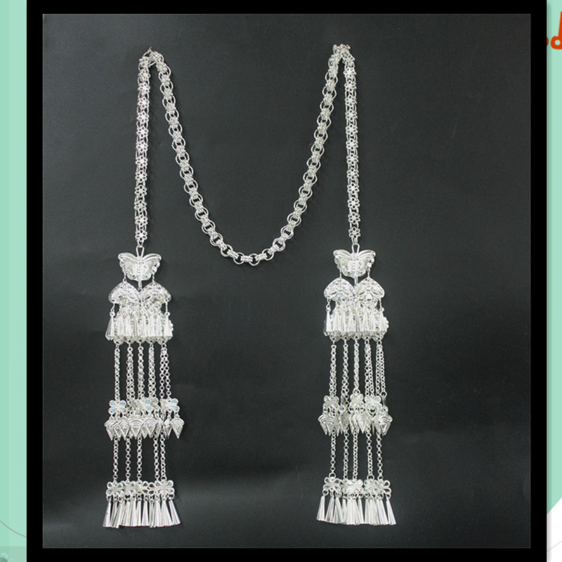 子芒苗族银饰苗族侗族银饰头饰民族舞台服装苗族妇女服装配饰银饰围