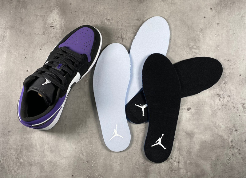 适配aj4鞋垫原装品质男女运动aj13611312蓝球鞋垫专用踩屎感 白色三双