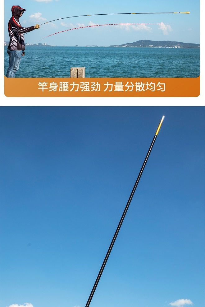 光威台钓竿鱼竿打窝杆青鱼钓河库鲫银影鲫钓长节37调54超轻超细竞技