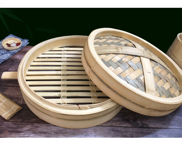 小笼包蒸屉 铁锅蒸笼竹制大号竹蒸笼屉家用竹蒸屉商用包店竹子蒸笼竹