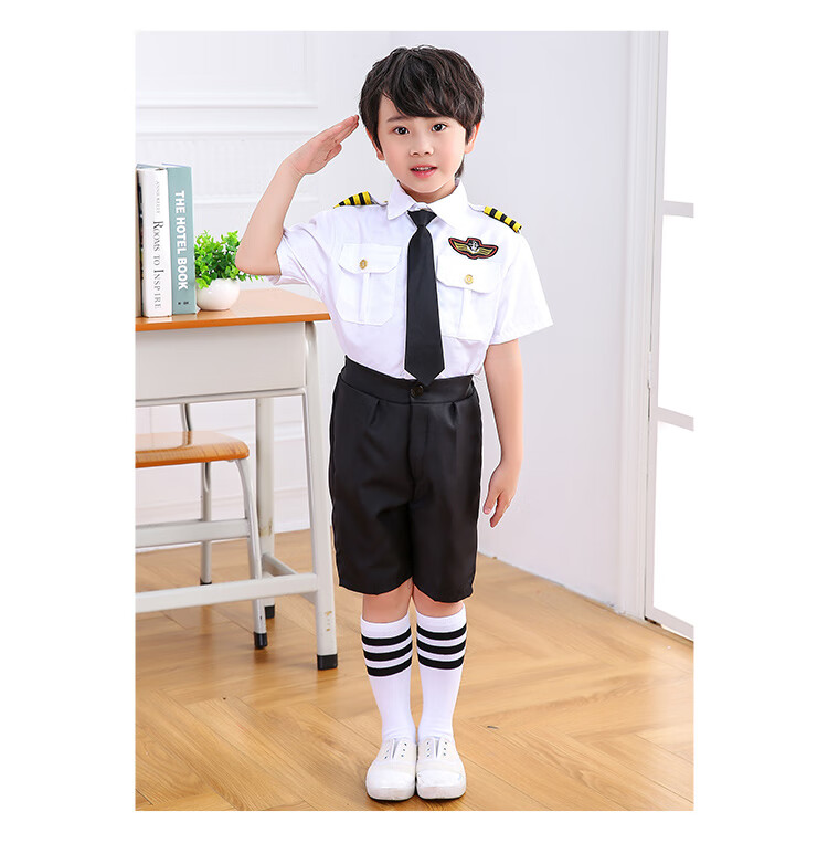 儿童机长制服飞行员衣服空姐飞机师空少服装航空表演出