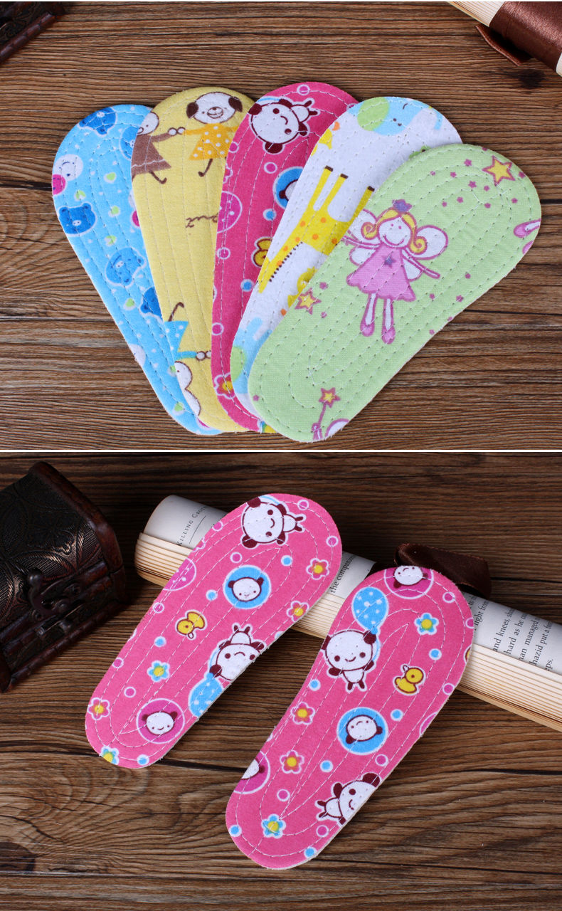 儿童鞋垫宝宝鞋垫纯棉可裁剪透气吸汗防臭手工婴儿棉布鞋垫男女童彩棉