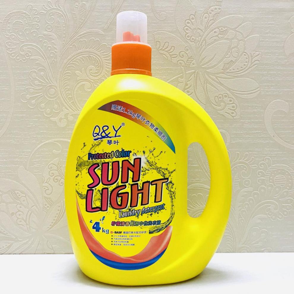 琴叶柠檬洗衣液低泡清香整箱更优惠4kg/袋装衣物护理剂1.