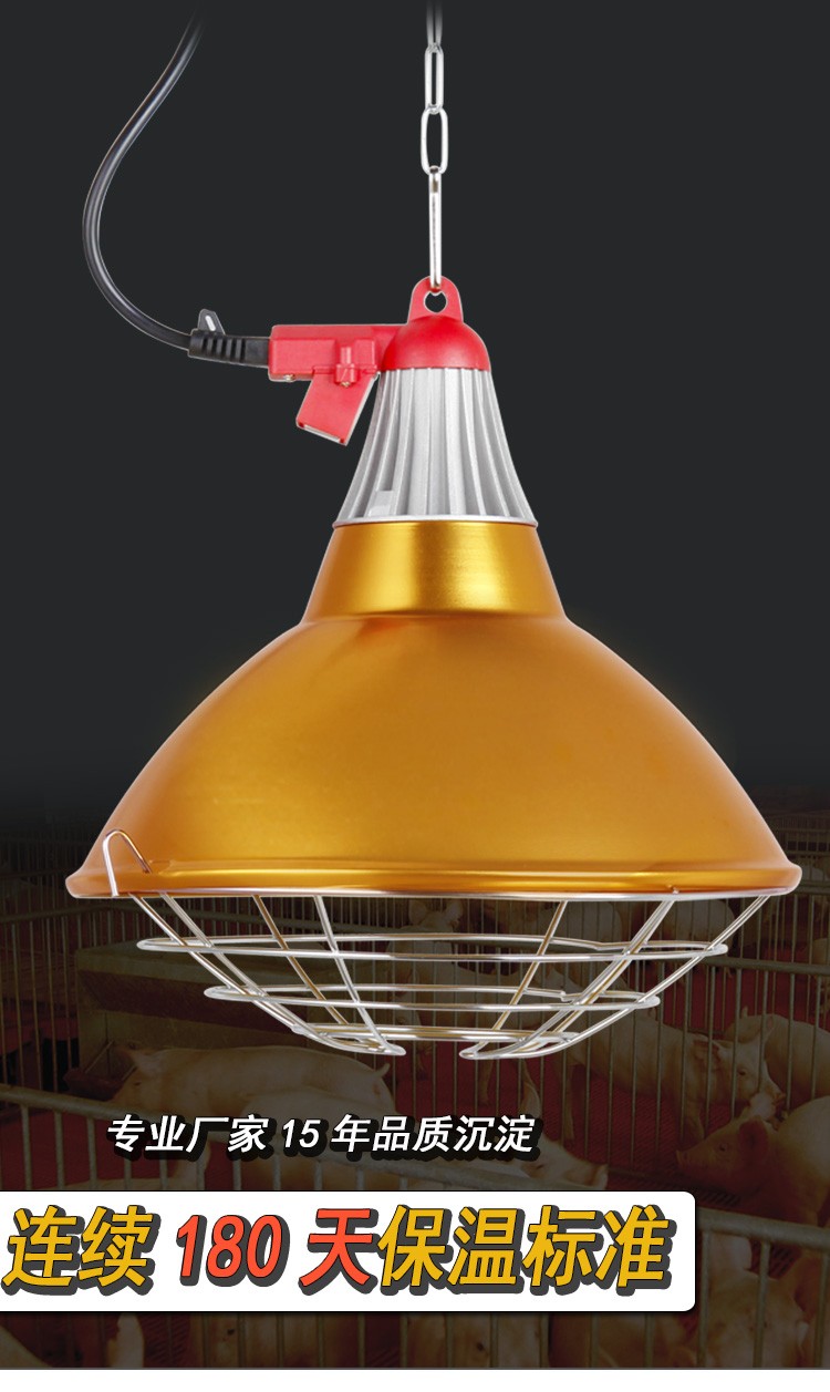 保温灯猪用养殖保温灯灯罩加热小鸡仔猪取暖灯养猪场专用保温灯罩小号
