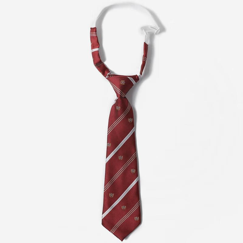 英伦西服领带幼儿园校服黑色表演出配饰学生小领带潮藏蓝狮子图案领带