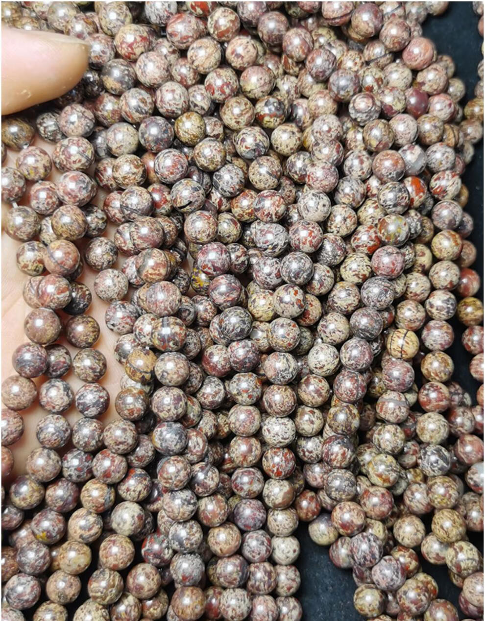 京石云 手链长款项链天然陨石原创精品强磁108颗陨石佛珠手串念珠