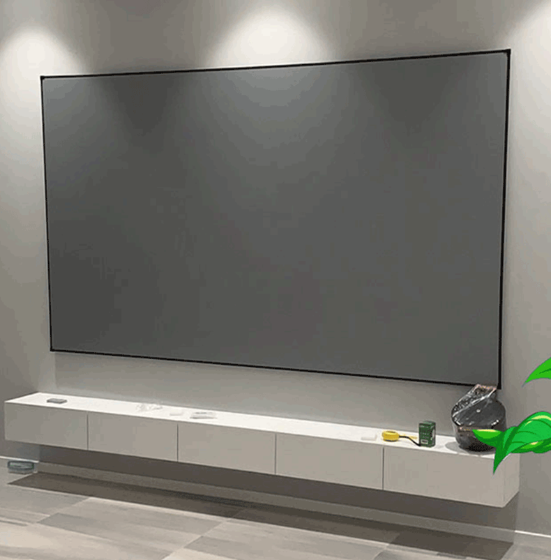 琦莎画框幕布极米坚果当贝高清黑晶抗光4k金属3d长短焦黑钻投影仪幕