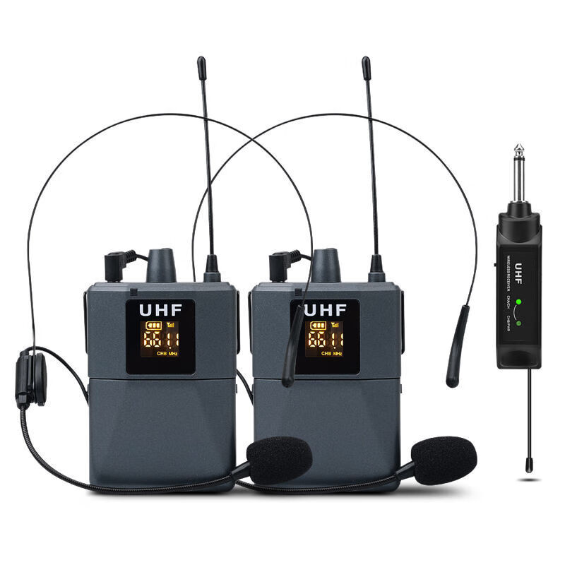 无线领夹式麦克风户外收音采访专用小蜜蜂短视频降噪无线收音话筒韵果