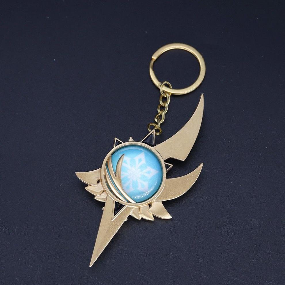 周边神之眼荧光版珍藏版钥匙扣合金玻璃夜光挂件公子专属水系神之眼
