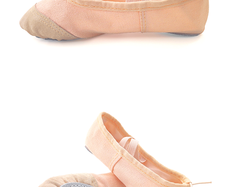 儿童舞蹈鞋女童练功鞋皮头民舞鞋软底猫爪鞋瑜伽形体鞋芭蕾舞鞋肤色24