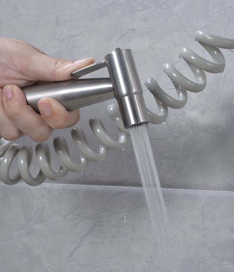 喷水枪水龙头二出三通角阀喷头厕所卫生间水枪妇洗冲洗神器 单喷枪