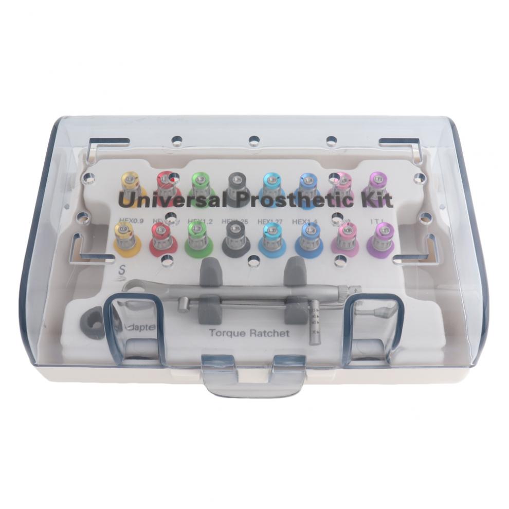 牙科种植修复工具盒齿螺丝刀通用扭力扳手10长短共两个