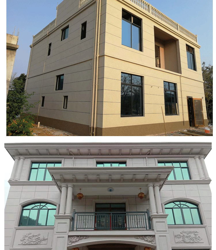 水包砂外墙漆真石漆水包水多彩漆仿大理石漆水包石5d水包砂罗马柱栏杆