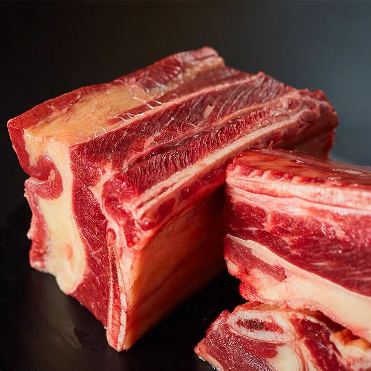 锡盟草原黄牛排带骨牛肉牛寸排多肉牛仔骨烧烤炖煮新鲜食材丽鲜玫锡盟