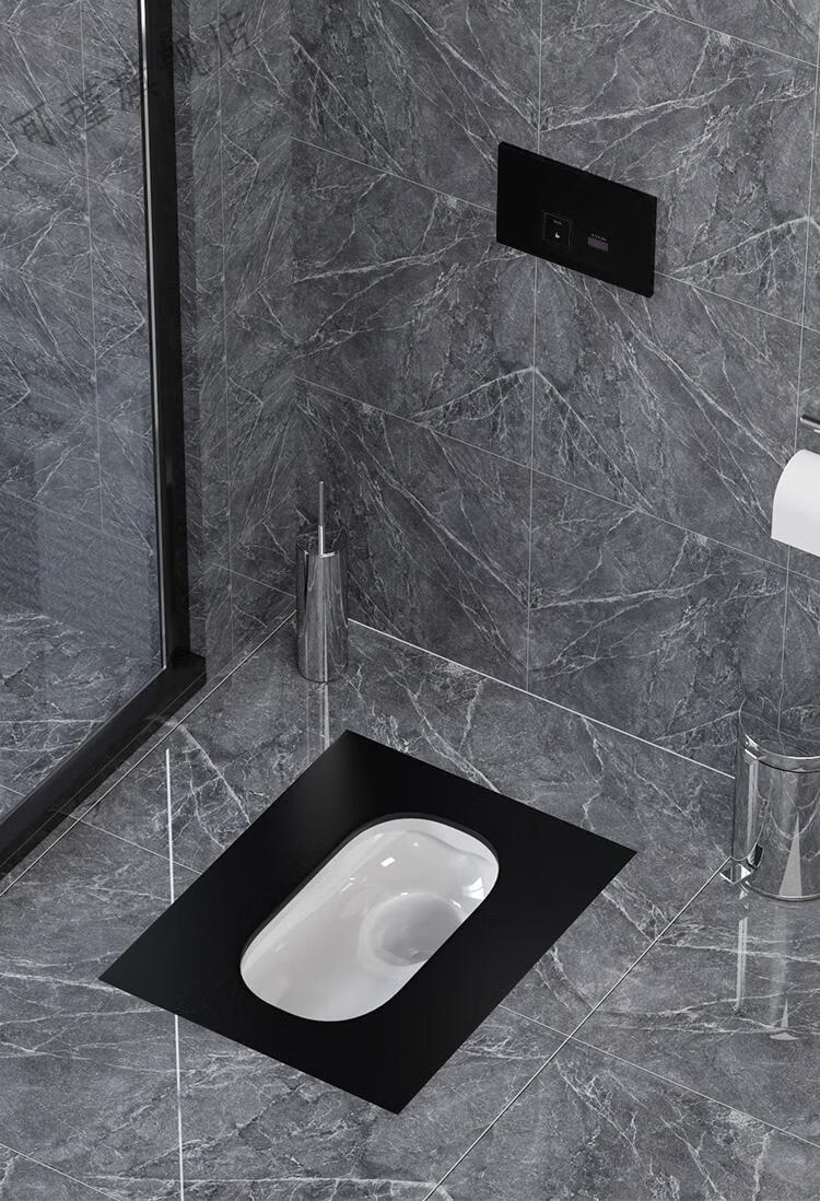 智能感应暗装水箱蹲便器公厕入墙隐藏式自动冲水箱黑白嵌入式蹲坑 暗