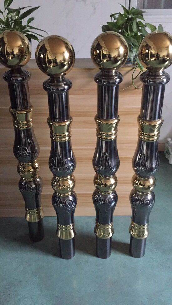 304不锈钢楼梯配件小立柱水涨柱护栏阳台防护栏隔离栏楼梯口护栏 201