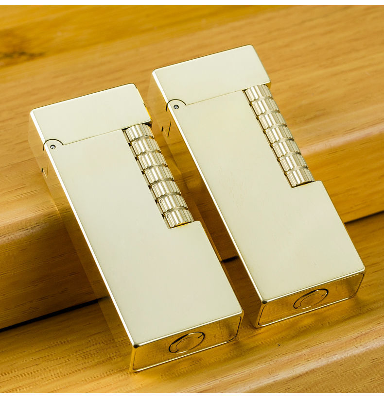 卡地亚打火机calories卡鲁斯卡路打火机原创纯铜手工个性窄机纤巧版