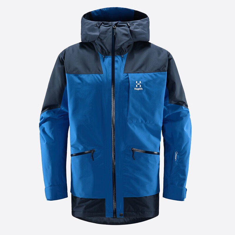 haglofs火柴棍 lumi 男士防风防水冲锋衣中长款户外抗撕裂连帽外套