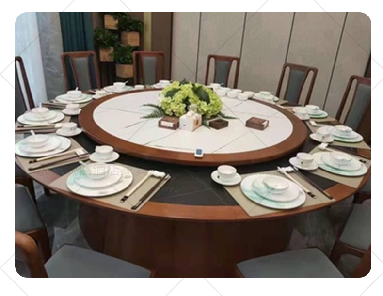 惠利得惠利得 电动转盘餐桌自动旋转器家用酒店圆桌电动圆形底座双向