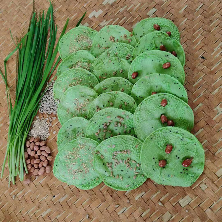 赣南特产豆巴子手工休闲零食小吃韭菜月亮粑花生巴客家铁勺饼锅巴1斤