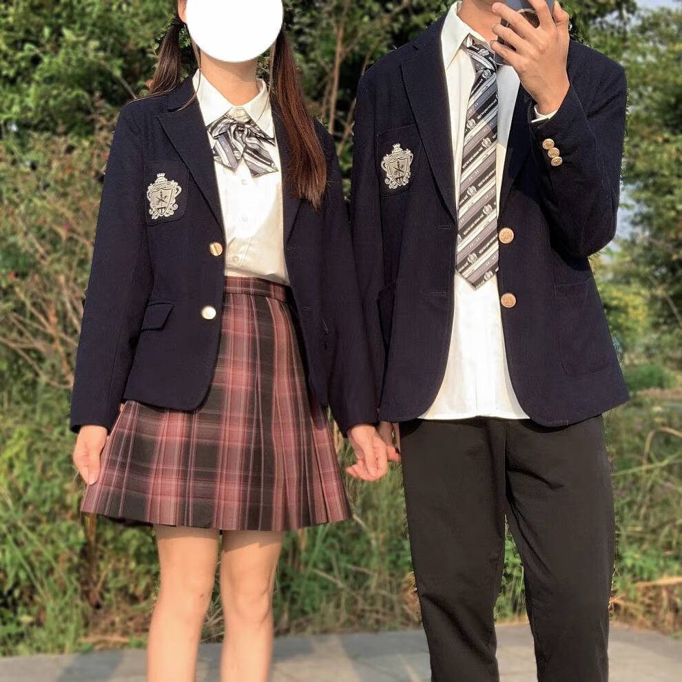 西服外套班服男士气质工作正装男式潮流单西男生外衣大学生女款黑色l