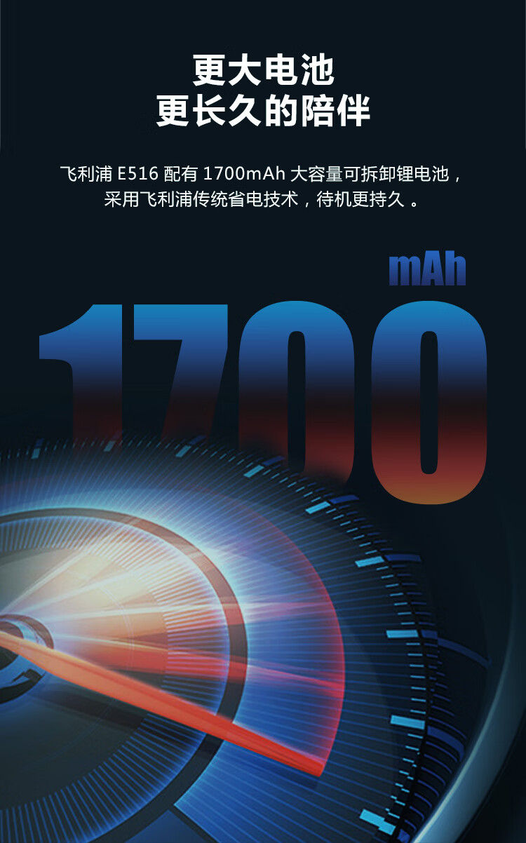 飞利浦e516通4g智能老人手机大字体大声音按键超长待机老年机学生备用