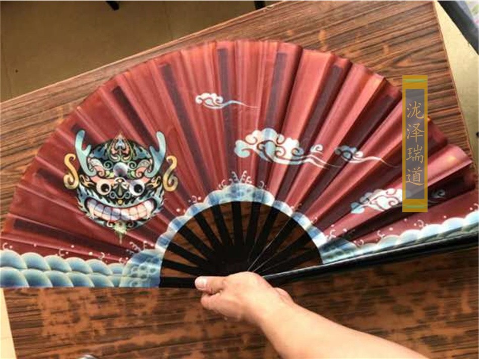 川剧变脸扇子 川剧变脸道具升级扇骨铆钉纯色变脸功夫扇子川剧变脸