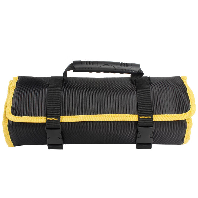 加厚多功能工具包卷筒式插袋水电工家电维修帆布手提收纳包红边