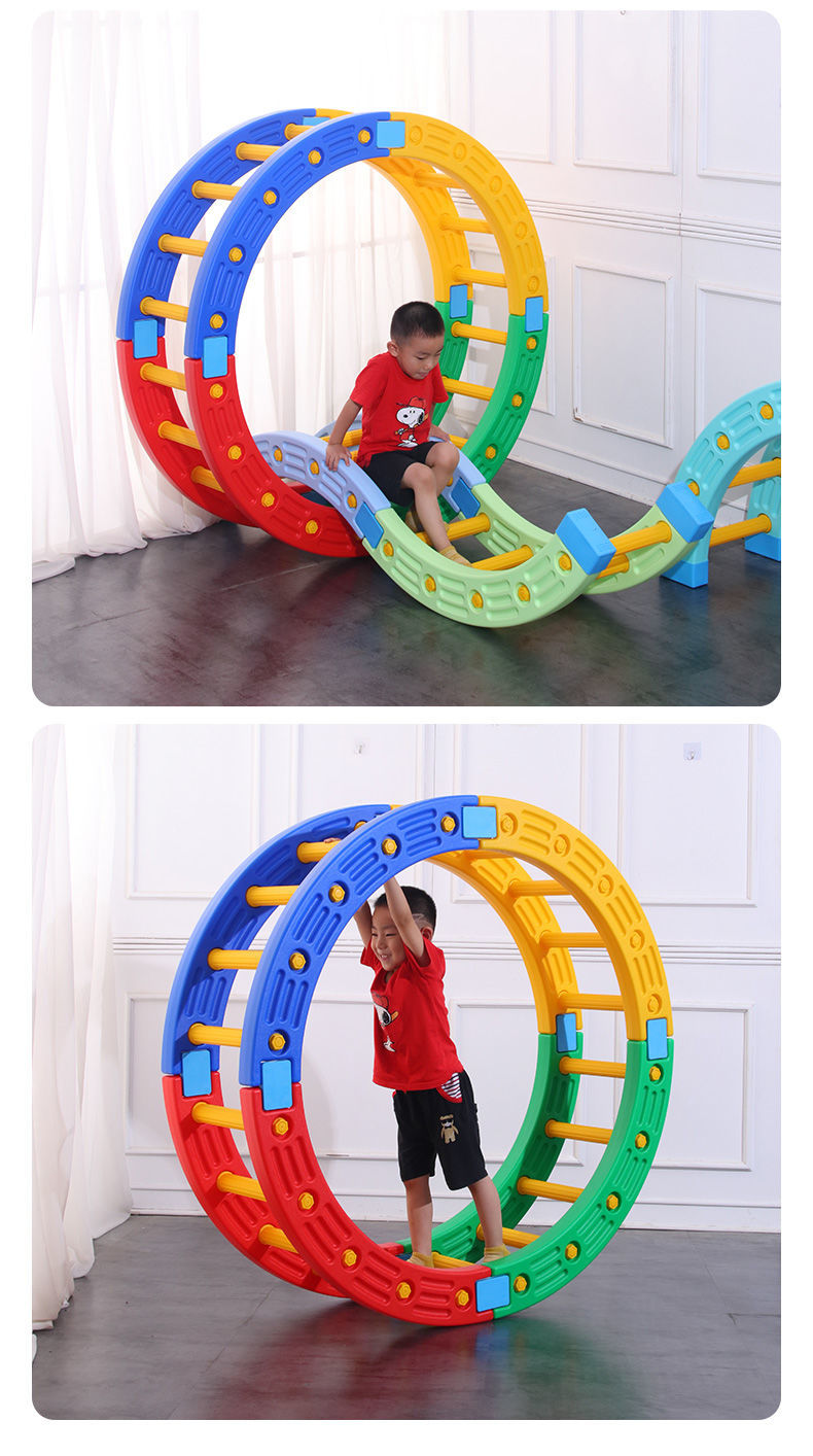 四分之一圆感统训练器材家用儿童体能训练幼儿园独木桥圆形阶梯 1/4圆